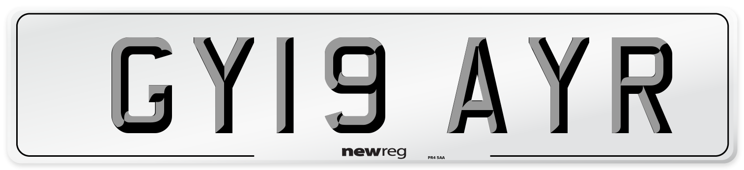 GY19 AYR Number Plate from New Reg